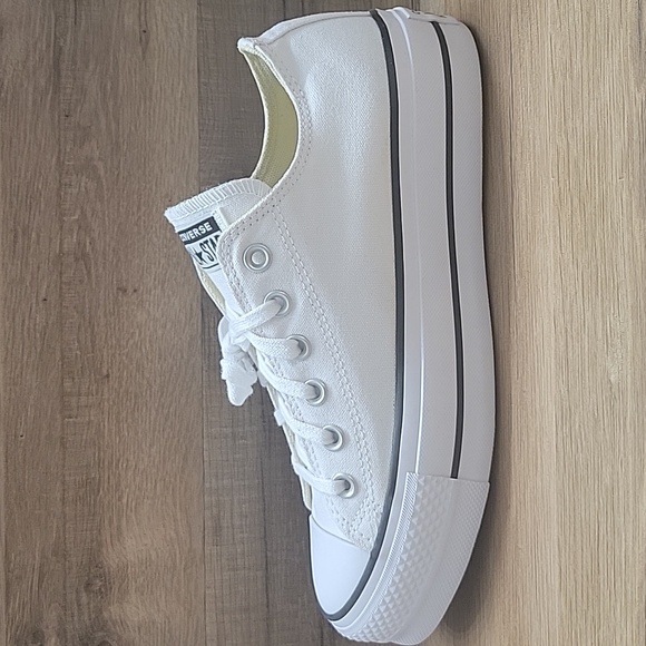 Converse Women's White Low-Top Sneakers - Picture 7 of 13